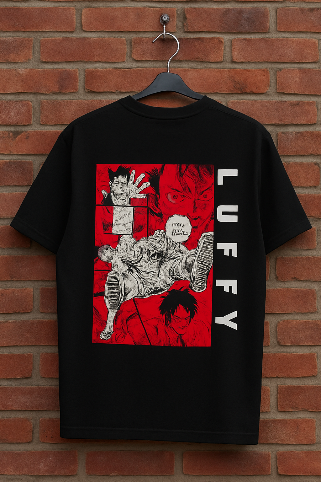 LUFFY ANIME OVERSIZED T SHIRT