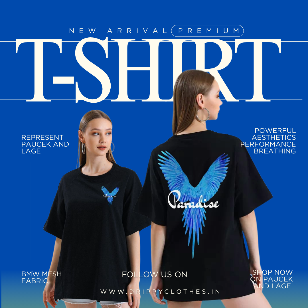 Paradise Oversized Printed T-shirt – Cool &amp; Casual Streetwear