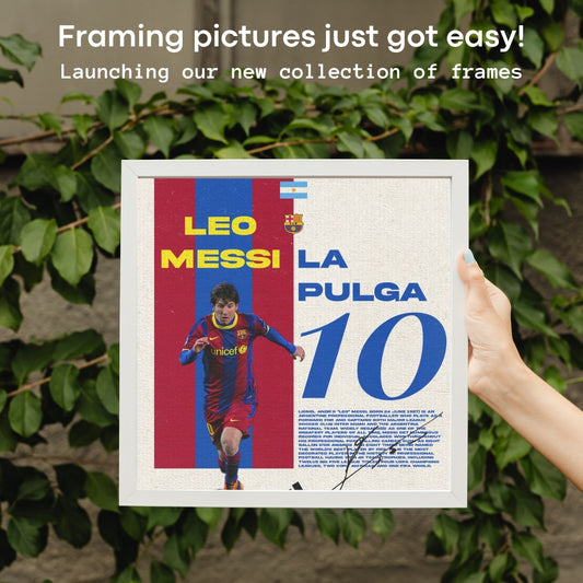 ⚽🔥 Leo Messi "La Pulga" Frame – Iconic Edition 🔥⚽ 10*12